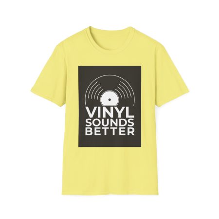 Vinyl Record Lover T-Shirt - "Vinyl Sounds Better" Unisex Softstyle Tee