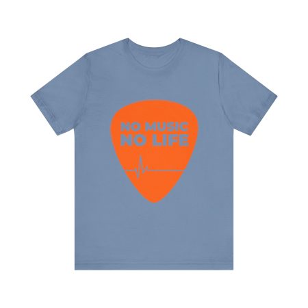 Music Lover's Short Sleeve Tee, "No Music No Life" Shirt, Gift for Musicians, Concert T-Shirt, Casual Music Apparel