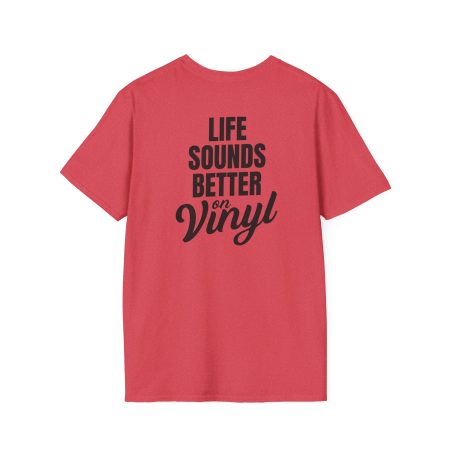 Vinyl Lover Unisex Softstyle T-Shirt - Life Sounds Better on Vinyl
