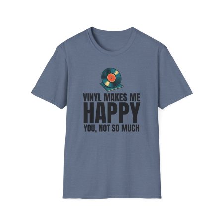 Vinyl Makes Me Happy Unisex T-Shirt