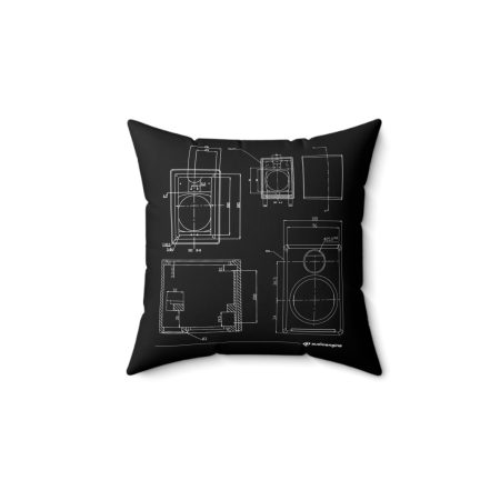 Blueprint Design Decorative Pillow | Modern Home Decor, Unique Throw Pillow, Minimalist Cushion, Gift for Engineers, Stylish Accent
