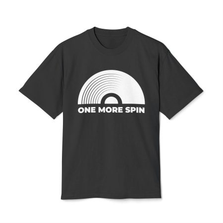 Retro Music Vibe Unisex Heavy Faded Tee - 'One More Spin'