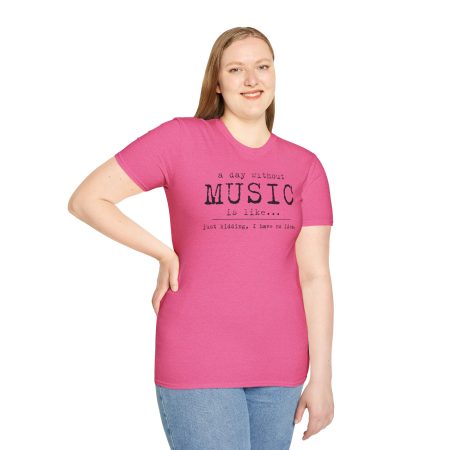 Music Lover's Unisex Softstyle T-Shirt - Perfect Gift for Musicians and Music Enthusiasts