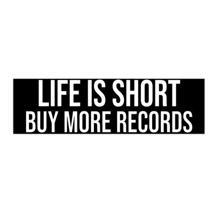 Buy More Records Bumper Sticker - Music Lover's Car Décor
