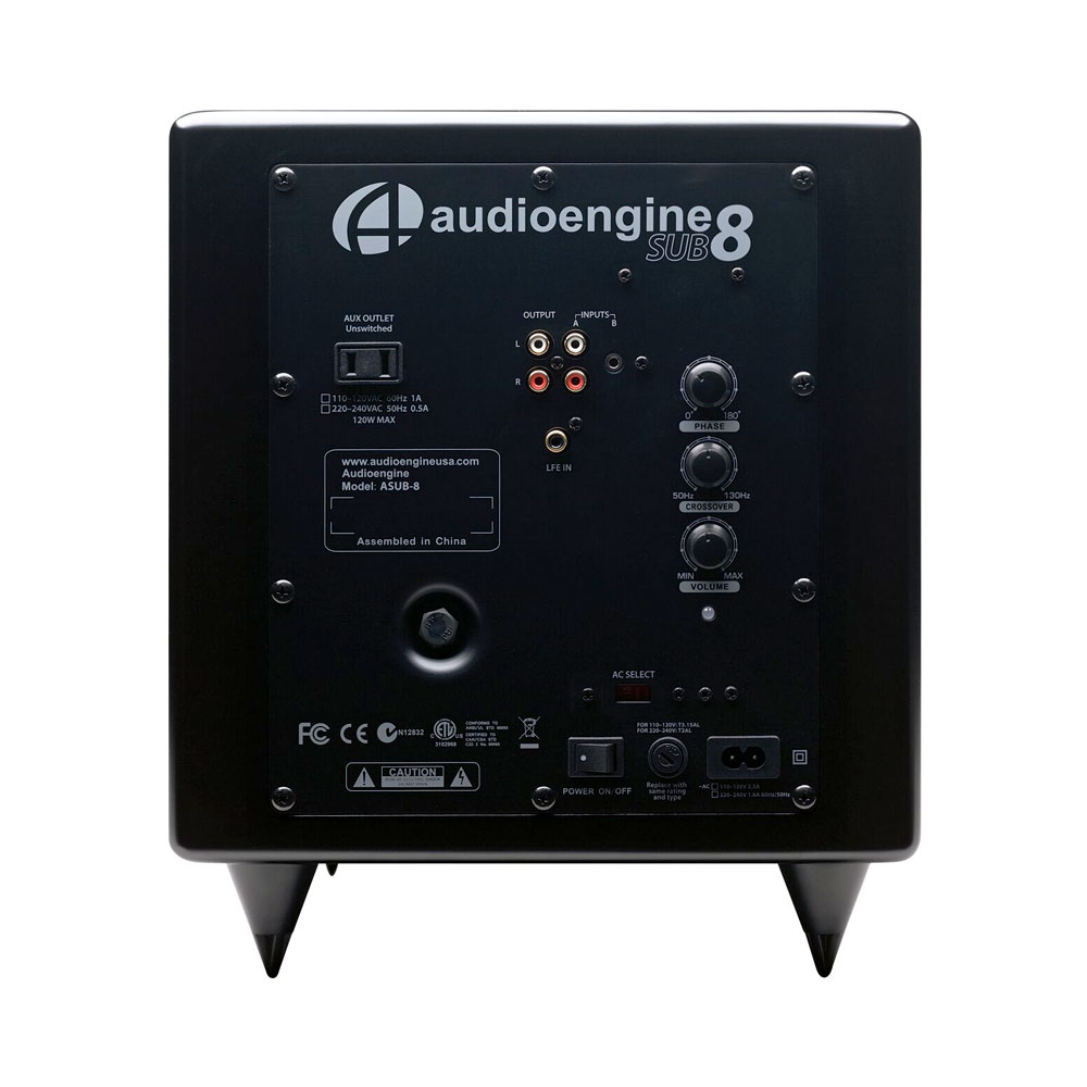 S8 Powered Subwoofer (Black)