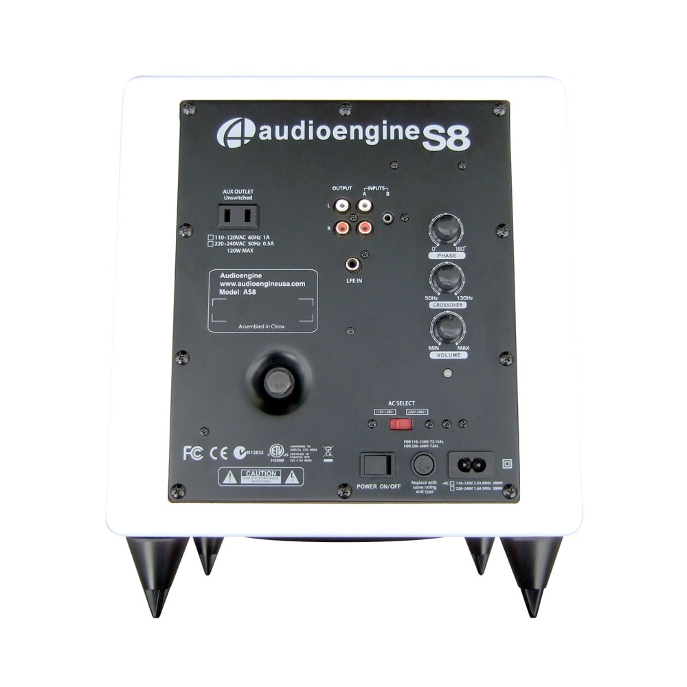 S8 Powered Subwoofer (White)