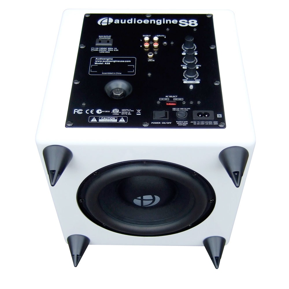 S8 Powered Subwoofer (White)