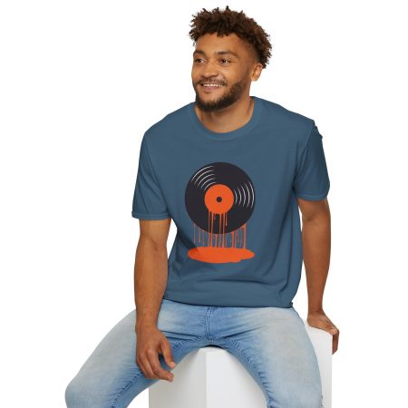 Vinyl Record Drip T-Shirt — Retro Music Tee