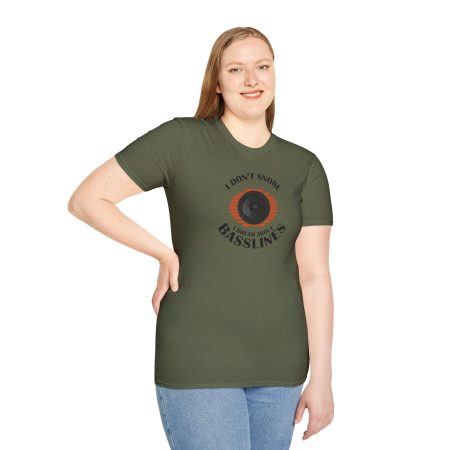 Basslines T-Shirt — “I Don't Snore, I Dream About Basslines” Music Lover Tee