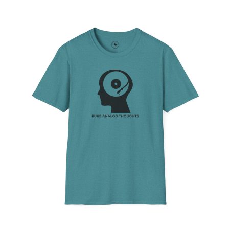 Analog Thoughts T-Shirt — 'Pure Analog Thoughts' Record Head Graphic Tee
