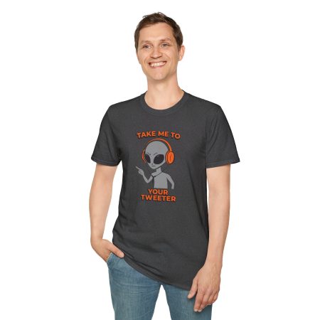 Alien DJ T-Shirt — "Take Me To Your Tweeter" Graphic Tee
