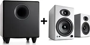 A5+ Home Music System  & S8 Wireless Subwoofer (Black) (OpenBox)