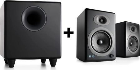 A5+ Home Music System  & S8 Wireless Subwoofer (Black) (OpenBox)